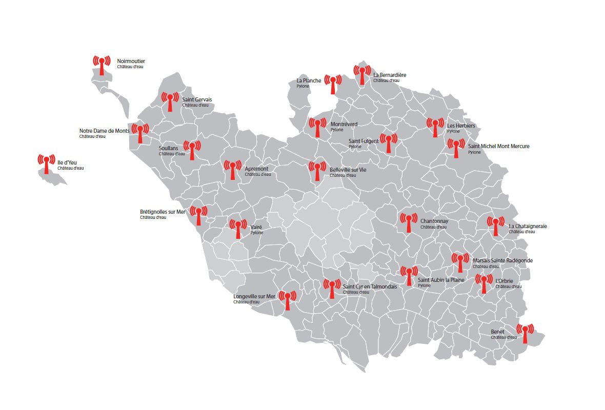 Carte THD Radio - Source Vendée Numérique